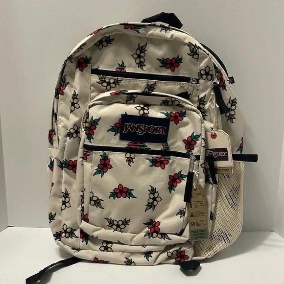 Student Backpack Cream Jansport Backpack JanSport Tattoo Blossom